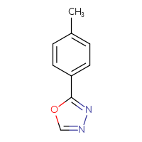 Chemical structure of 2-(4-methylphenyl)-1,3,4-oxadiazole - CSSB00000013546