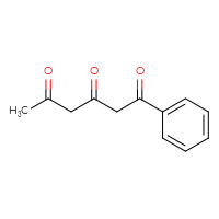 Chemical structure of 1-phenylhexane-1,3,5-trione - CSSB00009998282