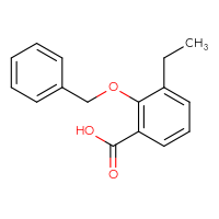 Chemical structure of 2-(benzyloxy)-3-ethylbenzoic acid - CSSB00018650852