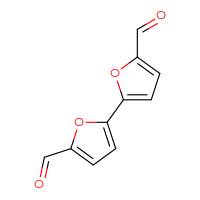 Chemical structure of [2,2'-bifuran]-5,5'-dicarbaldehyde - CSSB00000085209