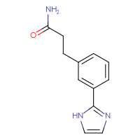 Chemical structure of 3-[3-(1H-imidazol-2-yl)phenyl]propanamide - CSSB00011096904