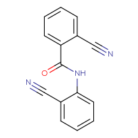 Chemical structure of 2-cyano-N-(2-cyanophenyl)benzamide - CSSB06750248187