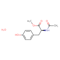 Chemical structure of methyl (2S)-2-acetamido-3-(4-hydroxyphenyl)propanoate hydrate - CSSB00121572091