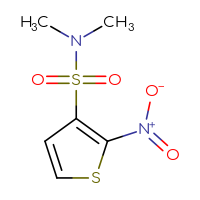 Chemical structure of N,N-dimethyl-2-nitrothiophene-3-sulfonamide - CSSB00000687675
