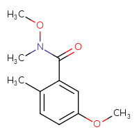 Chemical structure of N,5-dimethoxy-N,2-dimethylbenzamide - CSSB00157812701
