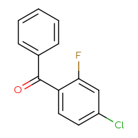 Chemical structure of (4-chloro-2-fluorophenyl)(phenyl)methanone - CSSB00011267672