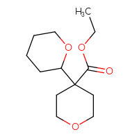 Chemical structure of ethyl [2,4'-bioxane]-4'-carboxylate - CSSB01997171063