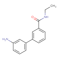 Chemical structure of 3'-amino-N-ethyl-[1,1'-biphenyl]-3-carboxamide - CSSB00102601429