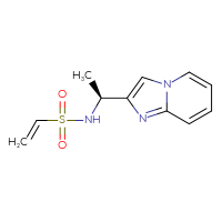 Chemical structure of N-[(1S)-1-{imidazo[1,2-a]pyridin-2-yl}ethyl]ethene-1-sulfonamide - CSSB21332110111