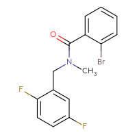 Chemical structure of 2-bromo-N-[(2,5-difluorophenyl)methyl]-N-methylbenzamide - CSSB01787092135