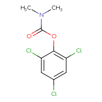 Chemical structure of 2,4,6-trichlorophenyl N,N-dimethylcarbamate - CSSB15025046883