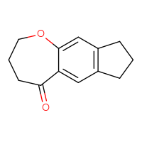 Chemical structure of 2H,3H,4H,5H,7H,8H,9H-indeno[5,6-b]oxepin-5-one - CSSB00000688734