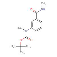 Chemical structure of tert-butyl N-methyl-N-[3-(methylcarbamoyl)phenyl]carbamate - CSSB00114083917