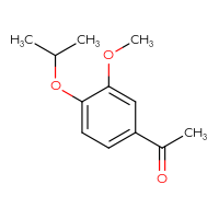 Chemical structure of 1-[3-methoxy-4-(propan-2-yloxy)phenyl]ethan-1-one - CSSB00000171759