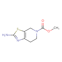 Chemical structure of methyl 2-amino-4H,5H,6H,7H-[1,3]thiazolo[5,4-c]pyridine-5-carboxylate - CSSB00010205757