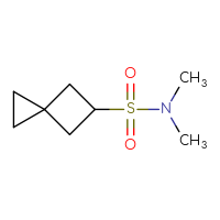 Chemical structure of N,N-dimethylspiro[2.3]hexane-5-sulfonamide - CSSB00120229446