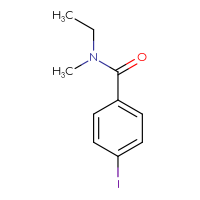 Chemical structure of N-ethyl-4-iodo-N-methylbenzamide - CSSB00011237889