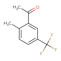 Chemical structure of 1-[2-methyl-5-(trifluoromethyl)phenyl]ethan-1-one - CSSB00000061558
