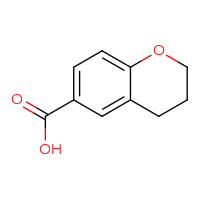 Chemical structure of 3,4-dihydro-2H-1-benzopyran-6-carboxylic acid - CSSB00011398765