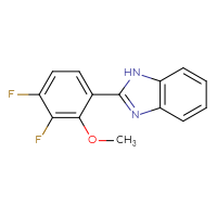 Chemical structure of 2-(3,4-difluoro-2-methoxyphenyl)-1H-1,3-benzodiazole - CSSB06581253078