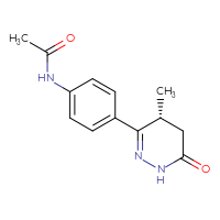 Chemical structure of N-{4-[(4R)-4-methyl-6-oxo-1,4,5,6-tetrahydropyridazin-3-yl]phenyl}acetamide - CSSB00015231674