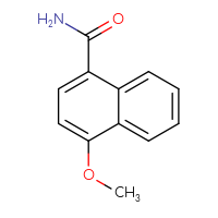 Chemical structure of 4-methoxynaphthalene-1-carboxamide - CSSB00000020824