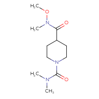 Chemical structure of N4-methoxy-N1,N1,N4-trimethylpiperidine-1,4-dicarboxamide - CSSB00007781513