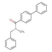 Chemical structure of N-benzyl-N-methyl-[1,1'-biphenyl]-4-carboxamide - CSSB00041962961