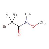 Chemical structure of 2-bromo-N-methoxy-N-methyl(²H₂)acetamide - CSSB06638131314
