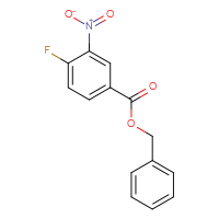 Chemical structure of benzyl 4-fluoro-3-nitrobenzoate - CSSB00000198248