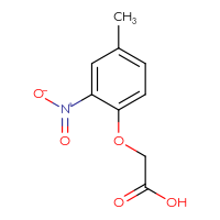 Chemical structure of 2-(4-methyl-2-nitrophenoxy)acetic acid - CSSB00000193668