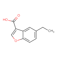 Chemical structure of 5-ethyl-1-benzofuran-3-carboxylic acid - CSSB00000727873