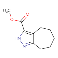 Chemical structure of methyl 2H,4H,5H,6H,7H,8H-cyclohepta[c]pyrazole-3-carboxylate - CSSB00031050682