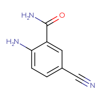 Chemical structure of 2-amino-5-cyanobenzamide - CSSB00009874181