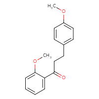 Chemical structure of 1-(2-methoxyphenyl)-3-(4-methoxyphenyl)propan-1-one - CSSB00020570909