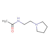 Chemical structure of N-[2-(pyrrolidin-1-yl)ethyl]acetamide - CSSB00000217803