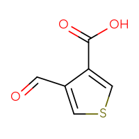 Chemical structure of 4-formylthiophene-3-carboxylic acid - CSSB00000078577