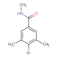 Chemical structure of 4-bromo-N,3,5-trimethylbenzamide - CSSB00015249359