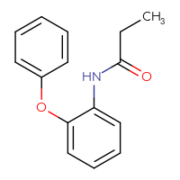 Chemical structure of N-(2-phenoxyphenyl)propanamide - CSSB00000382883