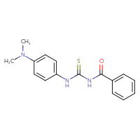 Chemical structure of 1-benzoyl-3-[4-(dimethylamino)phenyl]thiourea - CSSB00028079838