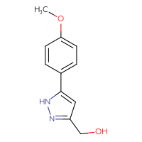 Chemical structure of [5-(4-methoxyphenyl)-1H-pyrazol-3-yl]methanol - CSSB00010181171
