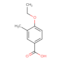 Chemical structure of 4-ethoxy-3-methylbenzoic acid - CSSB00000754832