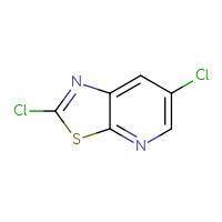 Chemical structure of 2,6-dichloro-[1,3]thiazolo[5,4-b]pyridine - CSSB00010174000