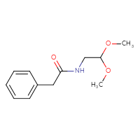 Chemical structure of N-(2,2-dimethoxyethyl)-2-phenylacetamide - CSSB00000192082