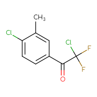 Chemical structure of 2-chloro-1-(4-chloro-3-methylphenyl)-2,2-difluoroethan-1-one - CSSB00010289041