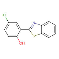 Chemical structure of 2-(1,3-benzothiazol-2-yl)-4-chlorophenol - CSSB00000595671