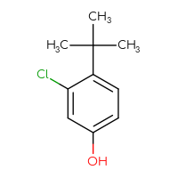 Chemical structure of 4-tert-butyl-3-chlorophenol - CSSB00009886135
