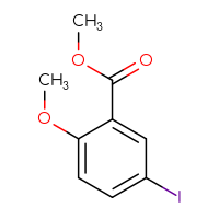 Chemical structure of methyl 5-iodo-2-methoxybenzoate - CSSB00012047238