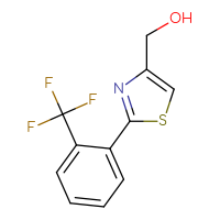 Chemical structure of {2-[2-(trifluoromethyl)phenyl]-1,3-thiazol-4-yl}methanol - CSSB00126066567