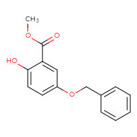 Chemical structure of methyl 5-(benzyloxy)-2-hydroxybenzoate - CSSB00009831686